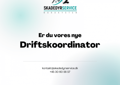 Skadedyrservice Nordkysten søger driftskoordinator